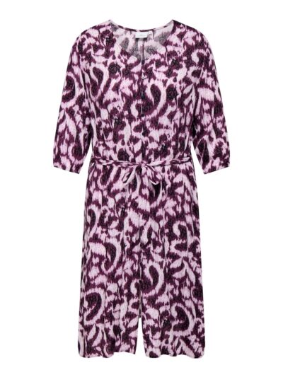 mønstret lilla kjole ONLY Carmakoma CARTYLA Dress
