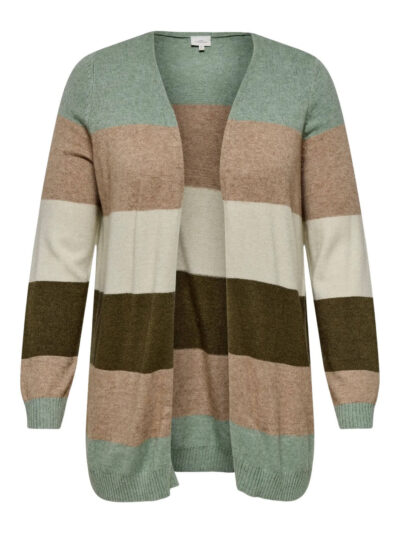 åben stribet cardigan ONLY Carmakoma CARESLY Open Cardigan
