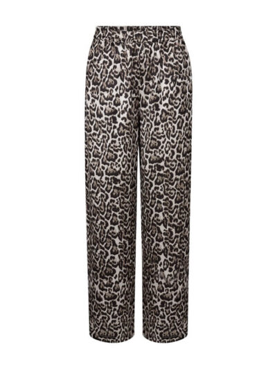 leo bukser med elastik i taljen. Freequent FQSAMY-PANTS Rainy Day w. Silver Mink