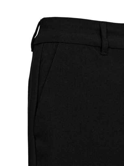 bæltestropper på klassiske sorte bukser med høj talje. Freequent FQZAGO-PANTS Black