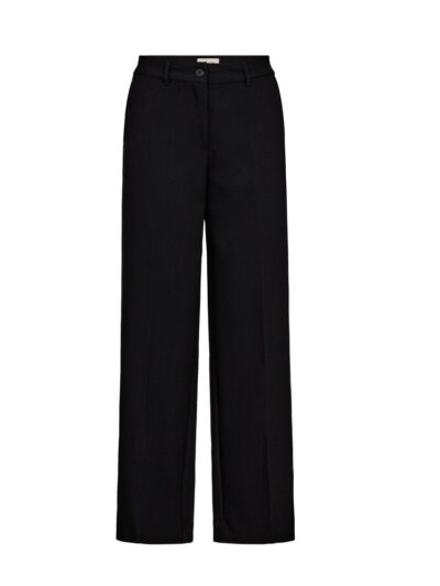 klassiske sorte bukser med høj talje. Freequent FQZAGO-PANTS Black