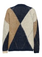 ryggen af V-hals cardigan med mønster ONLY Carmakoma CARNOEME V-Neck Cardigan