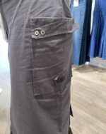 lang mørkegrå nederdel med lynlås Humble LuzHBS skirt Dark grey
