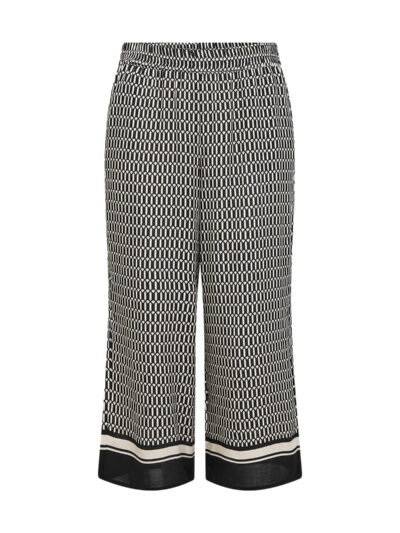 mønstrede bukser i sort hvid Wasabi WA-NORA 3 Bukser Black Combi