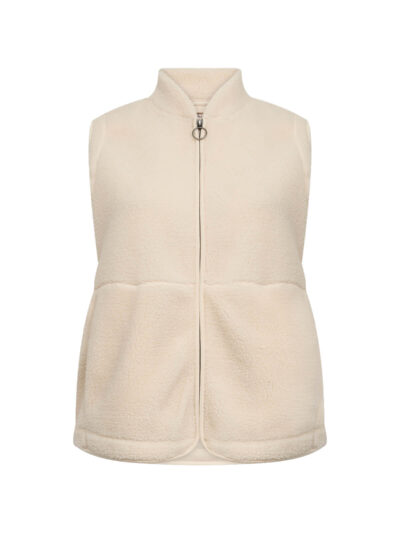 creamfarvet teddy vest Wasabi WA-NETTIE 1 Vest Cream