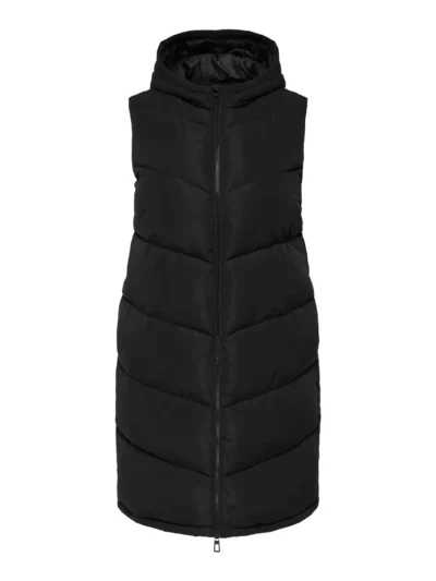 lang sort vest vatteret ONLY Carmakoma CARALINA Long Waistcoat Black