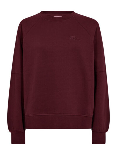 bordeaux rød sweatshirt Freequent FQNALE-PULLOVER Port Royale