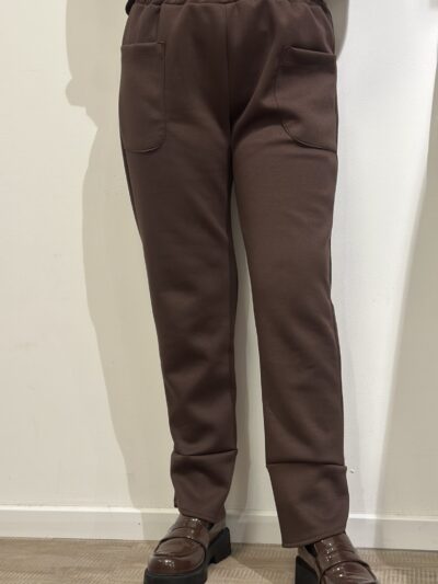 MIND by lene bukser med elastik i taljen | brun