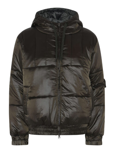 mørkegrøn vinterjakke i let shiny kvalitet. Humble MarleyHbs jacket forrest