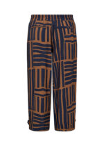 bagpå mønstrede bukser i navy blå og brun. Wasabi WA-SKY 3 Bukser Navy Blazer Combi