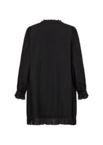 ryggen af sort tunika med flæsedetaljer Wasabi WA-SAFIA 3 Tunika Black