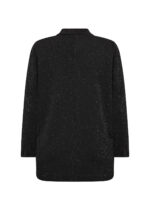 ryggen af sort glimtrende blazer Wasabi WA-SANJA 4 Blazer Black Combi