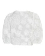 ryggen af hvid bluse MOSS Copenhagen MSCHIsmene 3/4 Shirt EMB