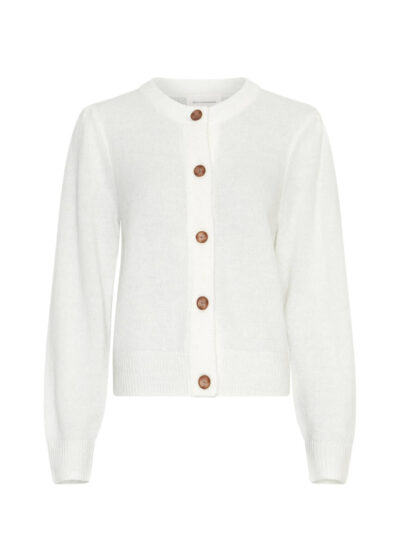 kort hvid cardigan MOSS Copenhagen MSCHMiabelle Hope Cardigan