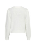 ryggen af kort hvid cardigan MOSS Copenhagen MSCHMiabelle Hope Cardigan