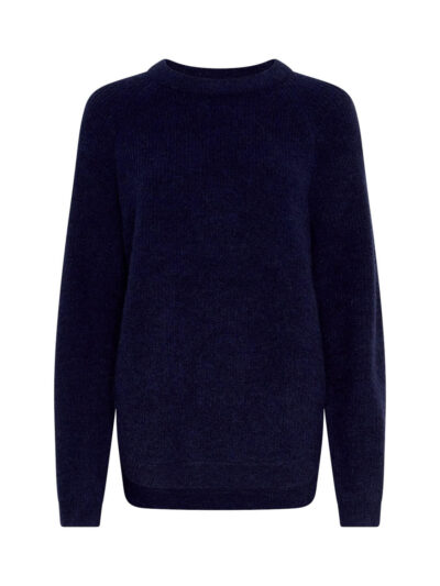 ryggen af navyblå strik MOSS Copenhagen MSCHMiabelle Hope Pullover