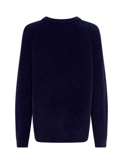 ryggen af navyblå strik MOSS Copenhagen MSCHMiabelle Hope Pullover