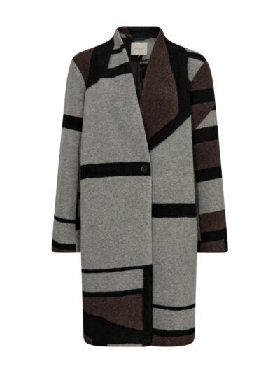 Freequent FQNOELLE-JACKET | Light Grey Melange w. Black