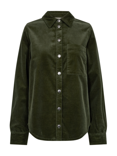 Freequent FQCORDY-SHIRT | Kombu Green