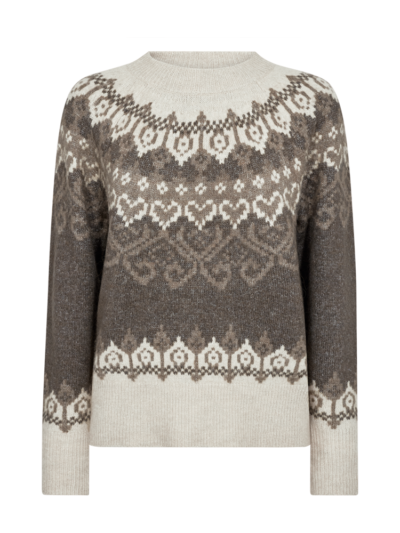 Freequent FQMERLA-PULLOVER | Morel Mel. w. Moonbeam Mel.