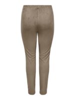 bagpå brune leggings i imiteret ruskind fra only carmakoma