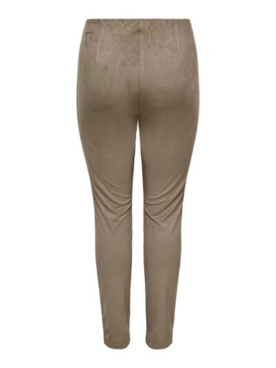bagpå brune leggings i imiteret ruskind fra only carmakoma