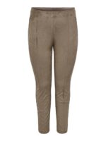 brune leggings i imiteret ruskind fra only carmakoma