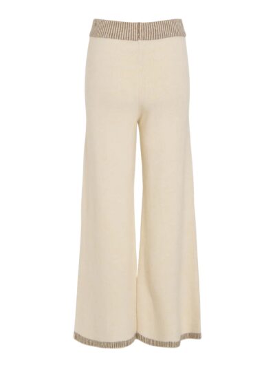 VILA VISONJA HW  WIDE PANTS/KA/PTT | Birch CONTRAST