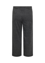 bagpå mørkegrå bukser med diskrete striber. Wasabi WA-NOIDA 3 Bukser Dark Earth Melange Comb