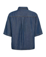 ryggen af kortærmet denimbluse Freequent FQMILO-SHIRT Medium Blue Denim